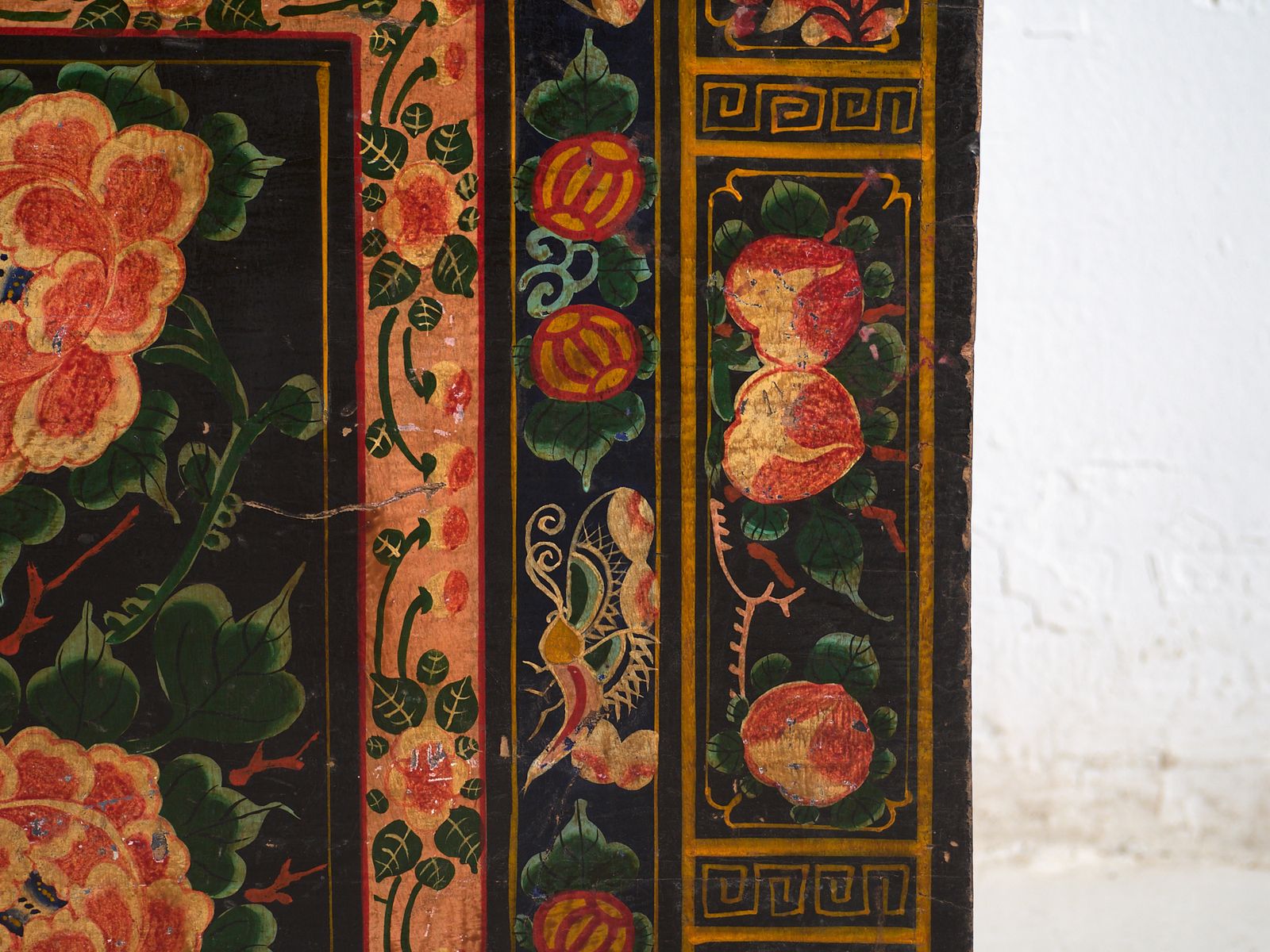 Antique Painted Chinese Trunk In Pine Wood – China, Circa 1900 photo buy