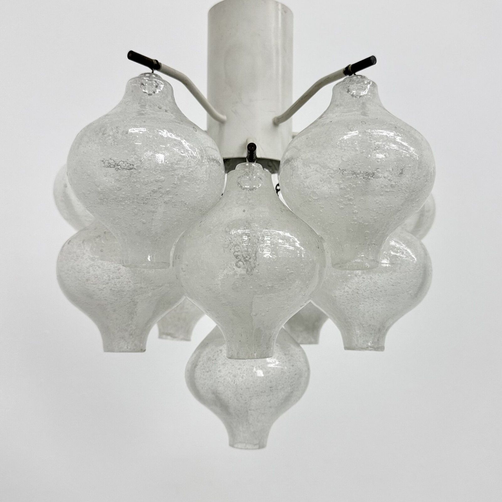 Mid-Century Tulipan glazen plafondlamp van Kalmar, Oostenrijk, ca. jaren 1960 photo 1341.0