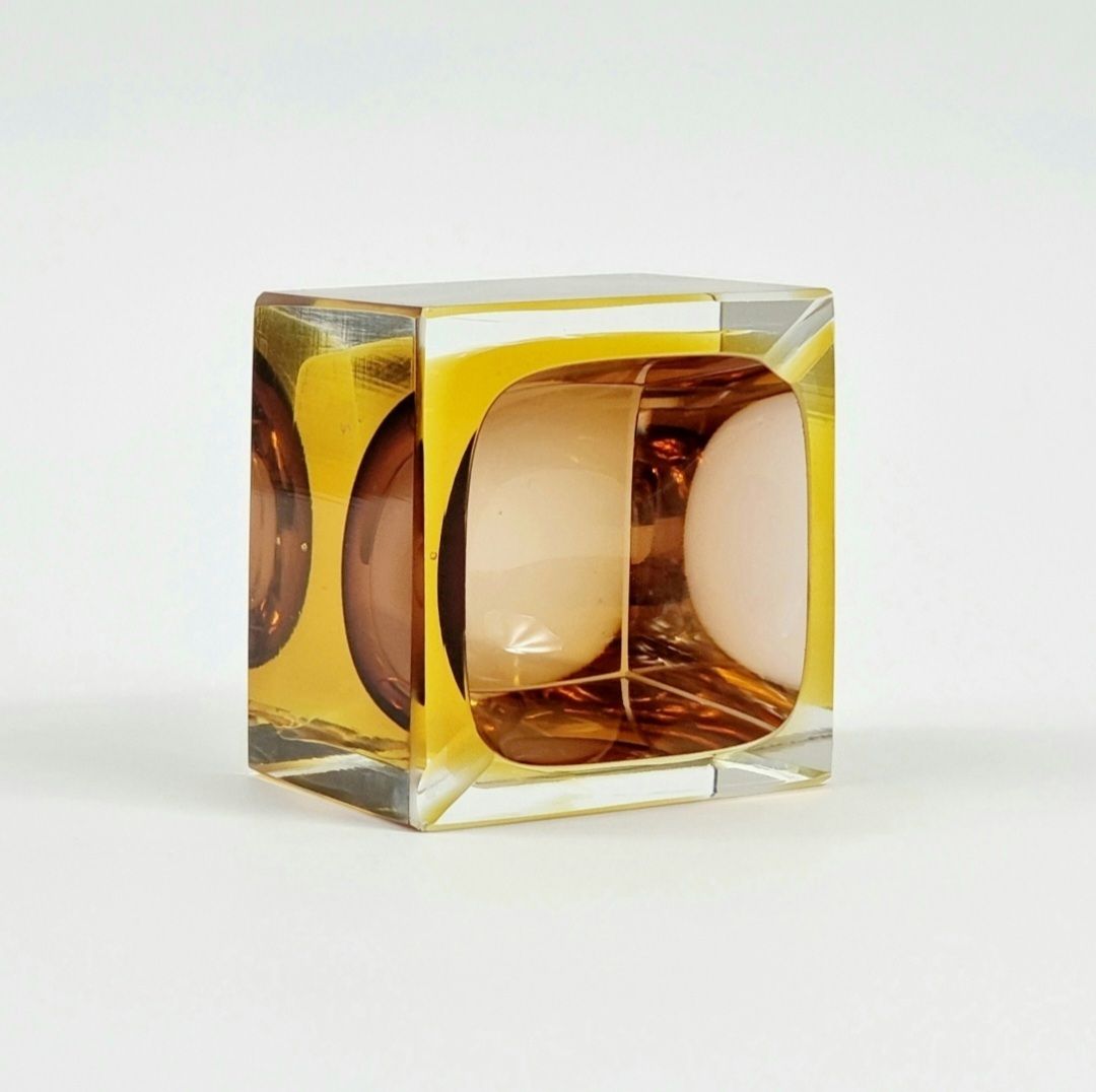 Mid Century Sommerso Murano Glass Ashtray/Catchall By Flavio Poli For Seguso Vetri D'arte, Italy, 1970s photo Home Decor