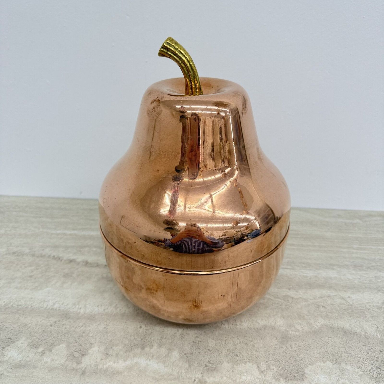 Vintage Raymor Large Pear Shaped Copper Champagne And Wine Cooler, Italy 1970’s photo buy