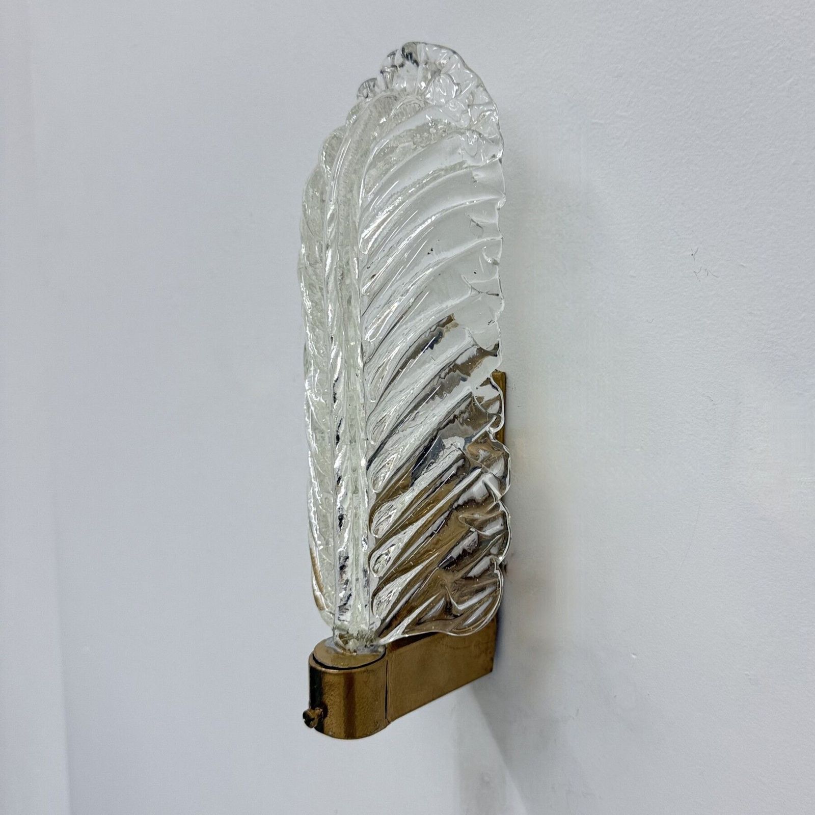 Set Of 2 Barovier & Toso Wall Lamps Sconce , 1950’s Italy photo vintage