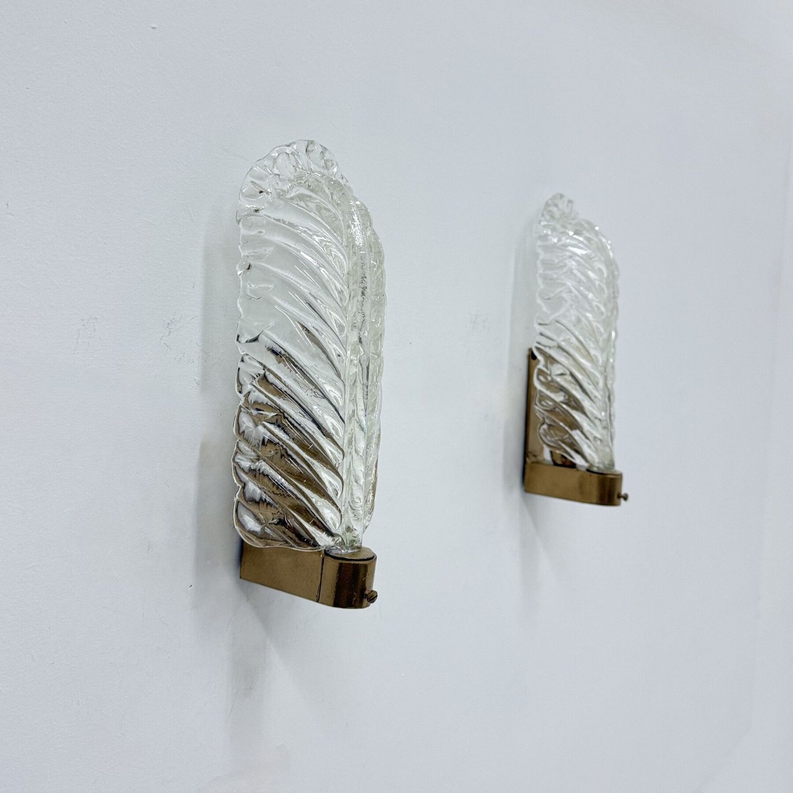 photo furniture Set Of 2 Barovier & Toso Wall Lamps Sconce , 1950’s Italy