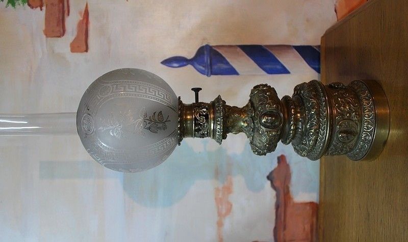 Pair Of Nap Bronze Lamps. III photo for sale