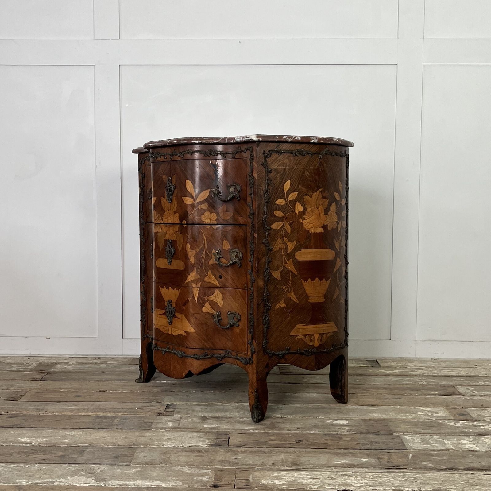 Antique Rosewood Marquetry Chest Of Drawers photo Furniture
