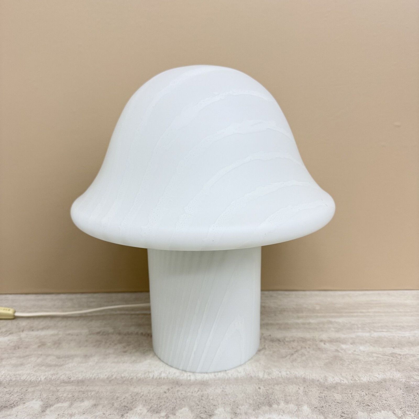 Peil & Putzer Mushroom Zebra Table Lamp , 1970’s photo for sale