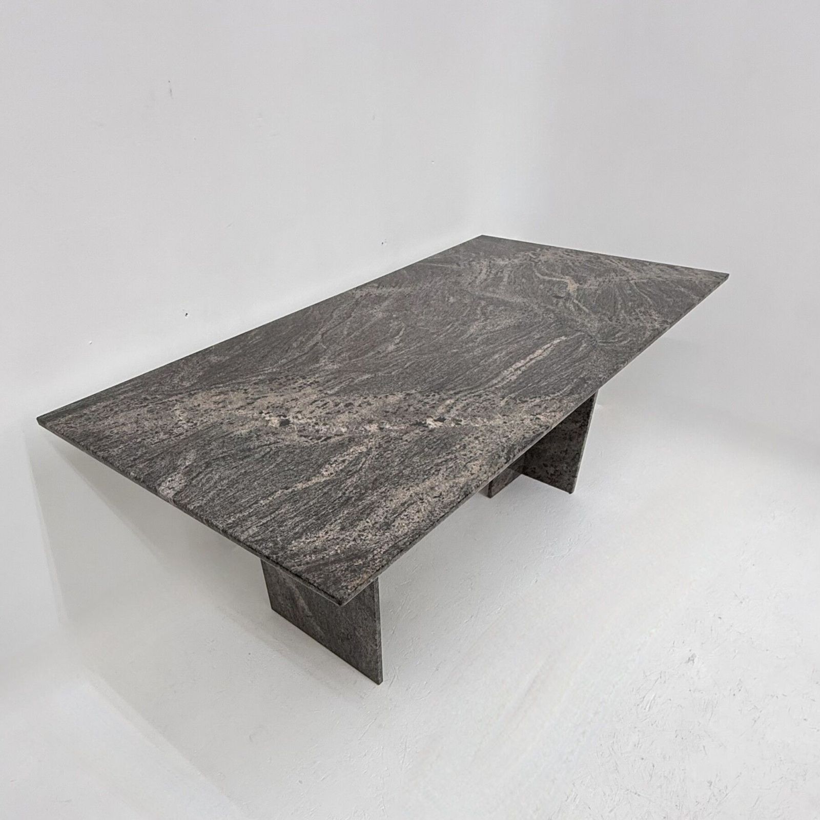 photo vintage Mid Century Design Granite Dining Table , 1970s