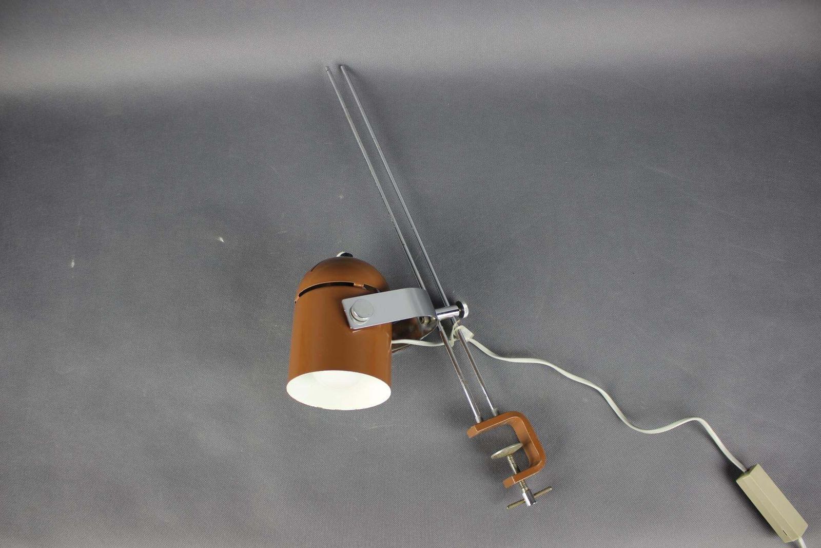 Mid-Century verstelbare klemlamp van Stanislav Indra, Tsjecho-Slowakije, jaren 1970 photo for sale