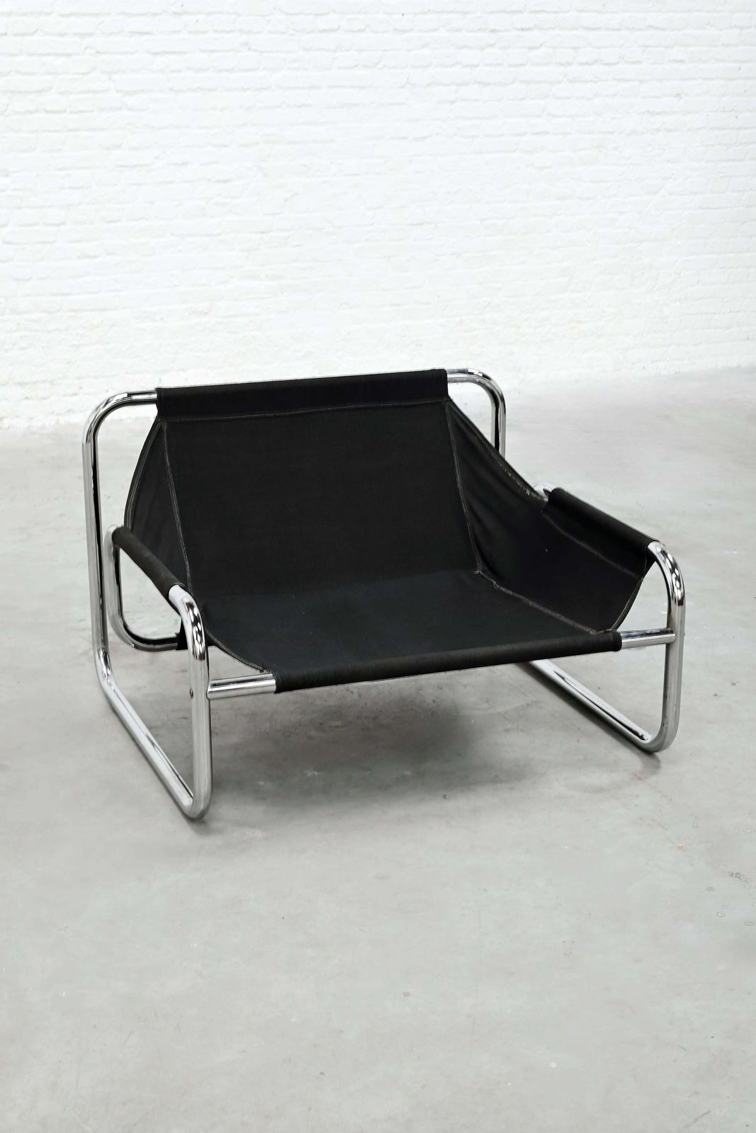 photo for sale Johan Bertil Häggström Tubular Lounge Chair For Swed Form, Sweden, 1970s