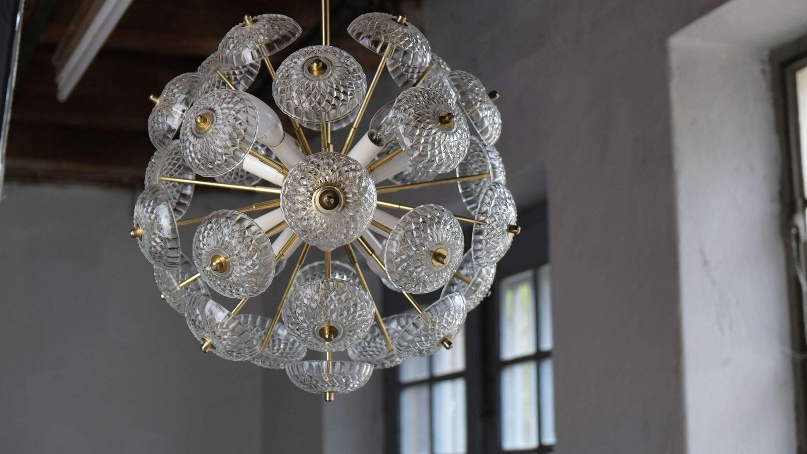 Pendant Lamp / Chandelier By Kamenický šenov "Dandelion", 1970s photo furniture