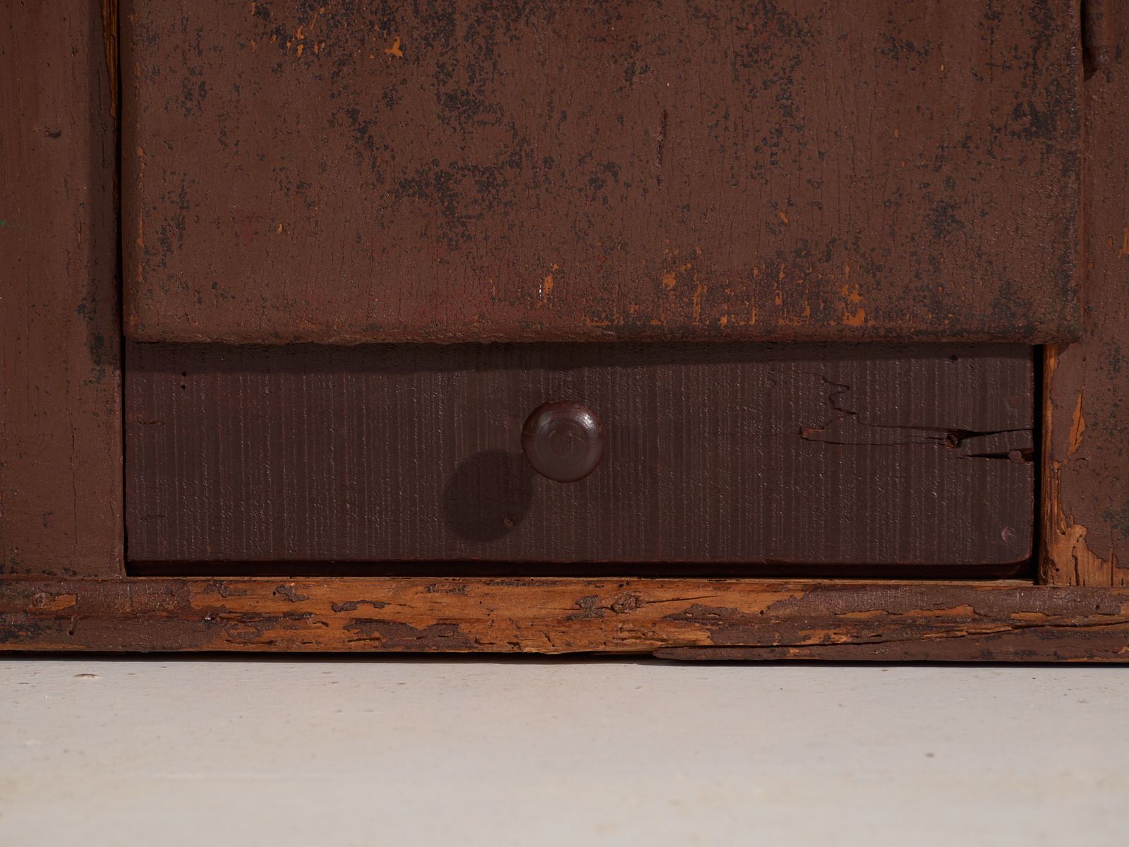 photo furniture Antique Painted Cabinet In Pine Wood – Central Europe, Circa 1900