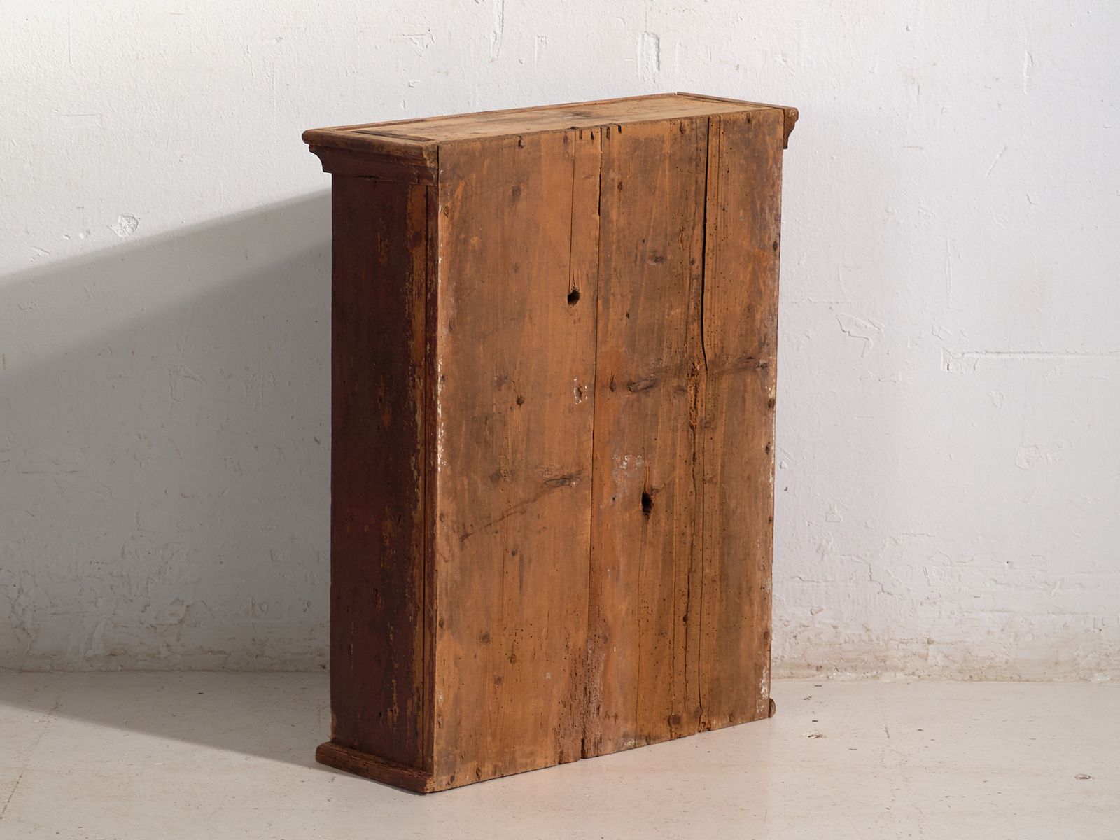 Furniture Antique Painted Cabinet In Pine Wood – Central Europe, Circa 1900 photo