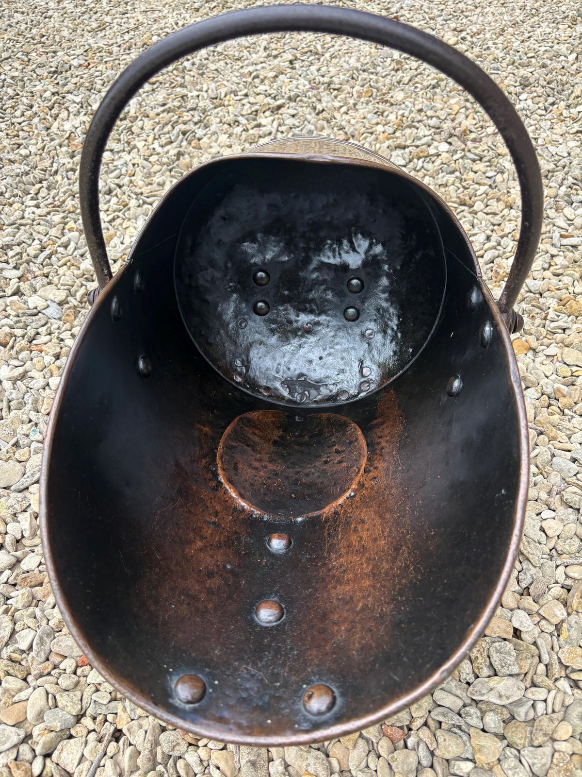 Victorian Copper Helmet Coal/ Log Scuttle By Bulpitt & Sons Birmingham 1900 . photo 250.0
