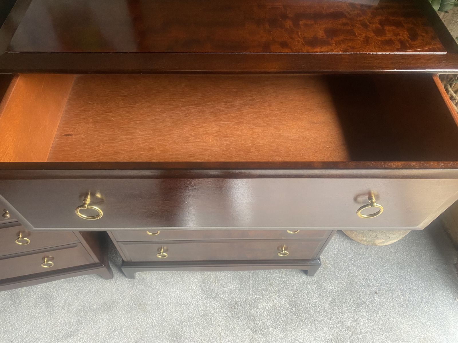 photo furniture A Handsome Matching Pair Of Vintage Stag Minstrel Tallboy Chests,