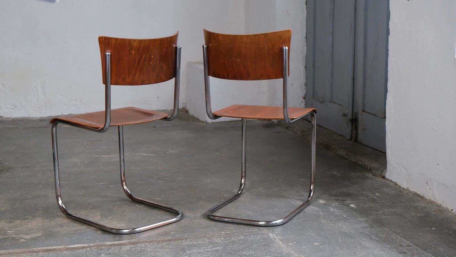 One Of Two Bauhaus Cantilever Chairs S 43 By Mart Stam, #53 photo 484.0