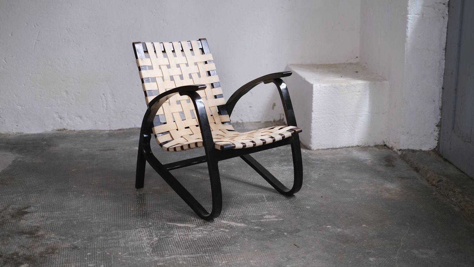 photo for sale Art Deco Bentwood Armchair By Jan Vanek, 30s (1 Of 2)
