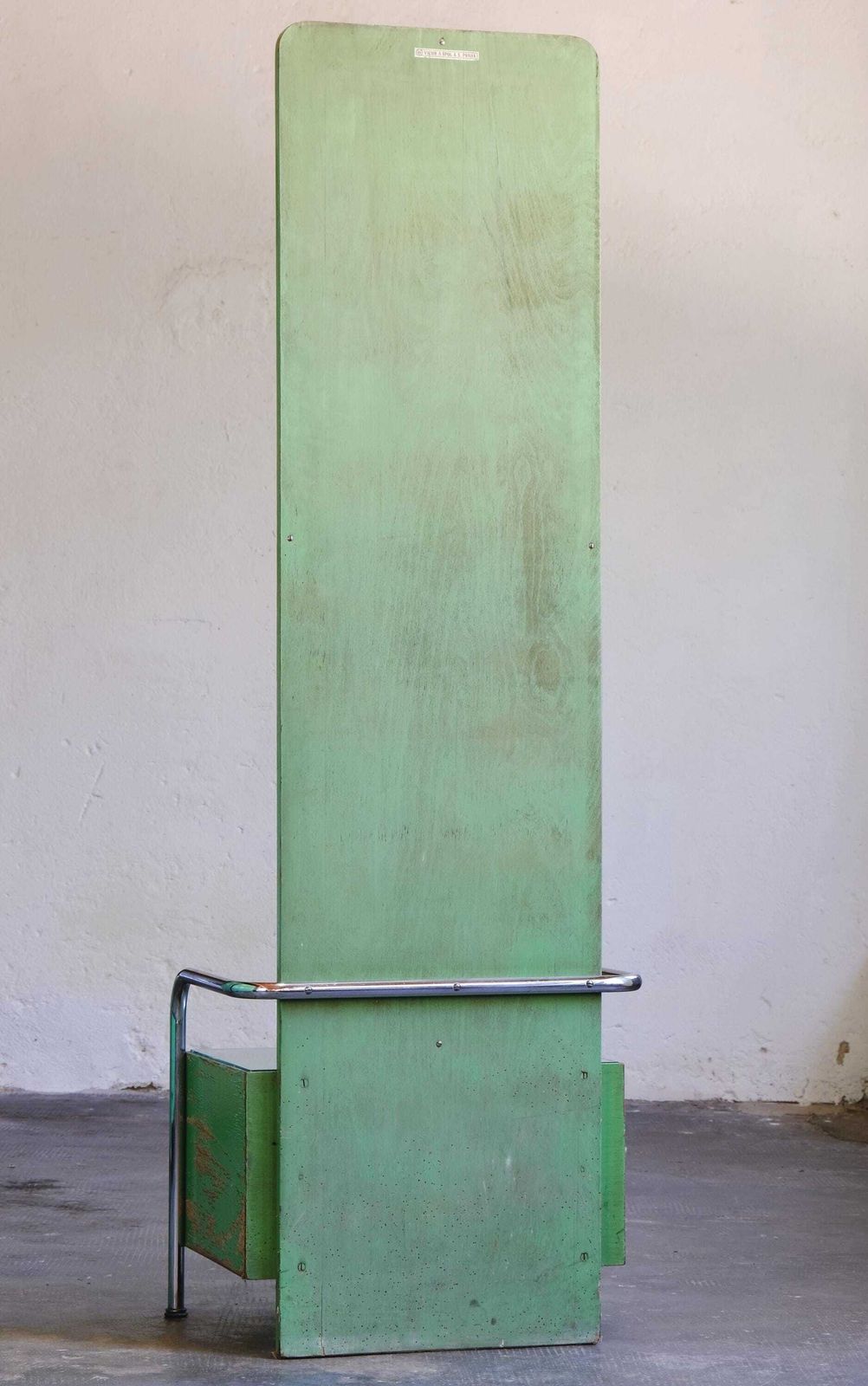 Bauhaus Mirrored Chest Of Drawers By Vichr In Lime Green photo vinterior