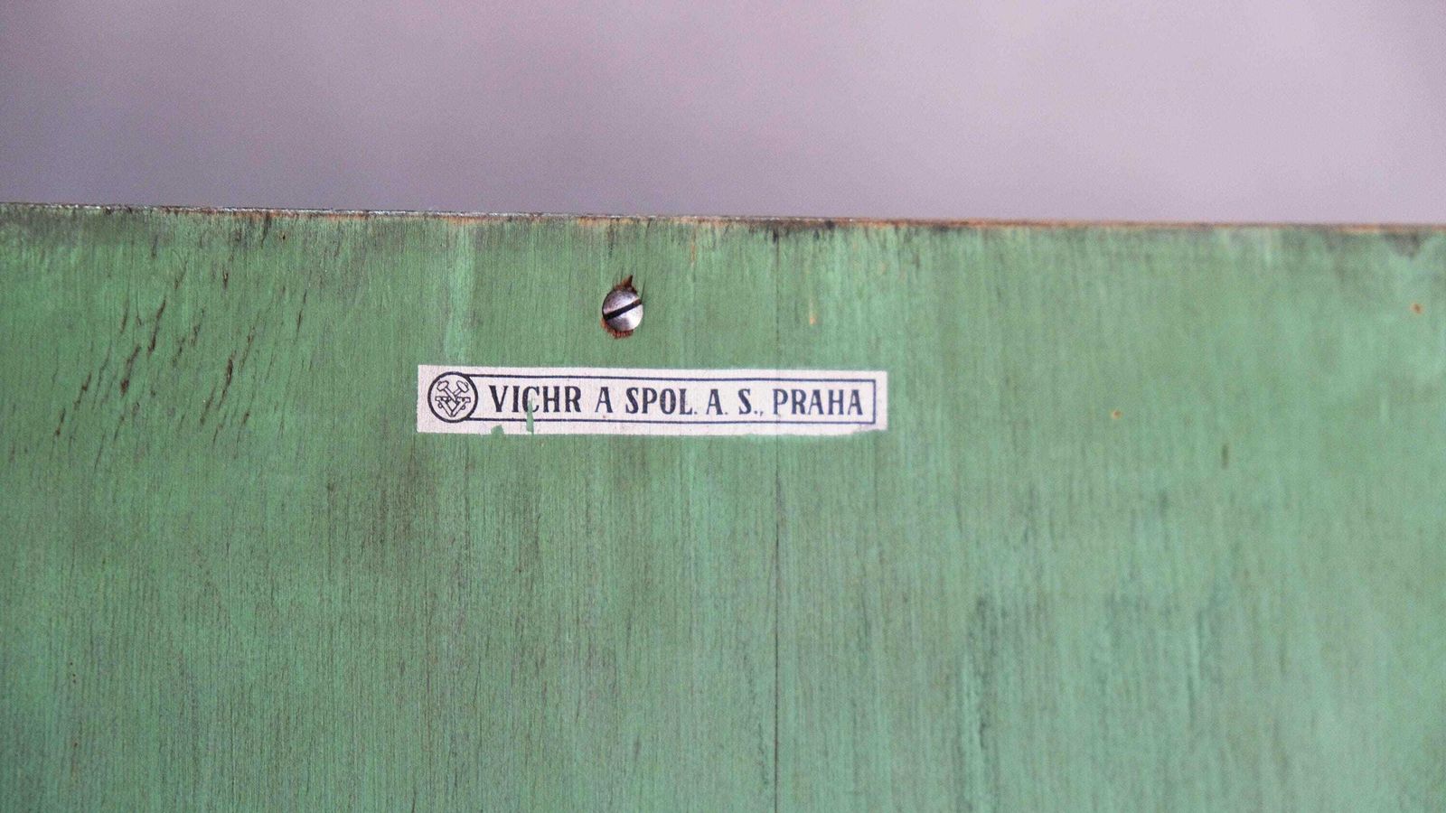 Bauhaus Mirrored Chest Of Drawers By Vichr In Lime Green photo buy