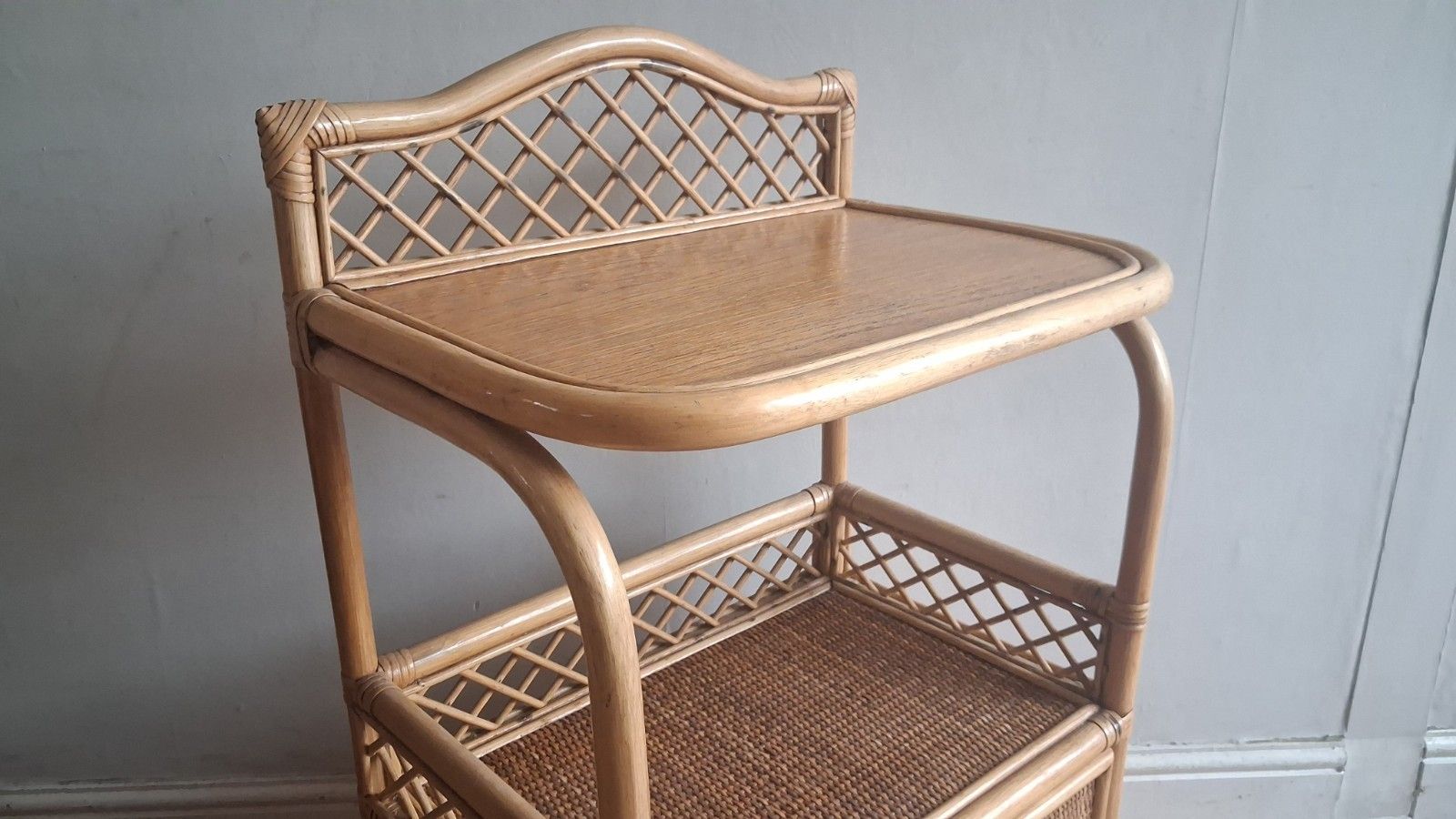 Superb 1970's Bamboo And Rattan  Chest / Cabinet /Nightstand/Drawers  In Vgc photo for sale