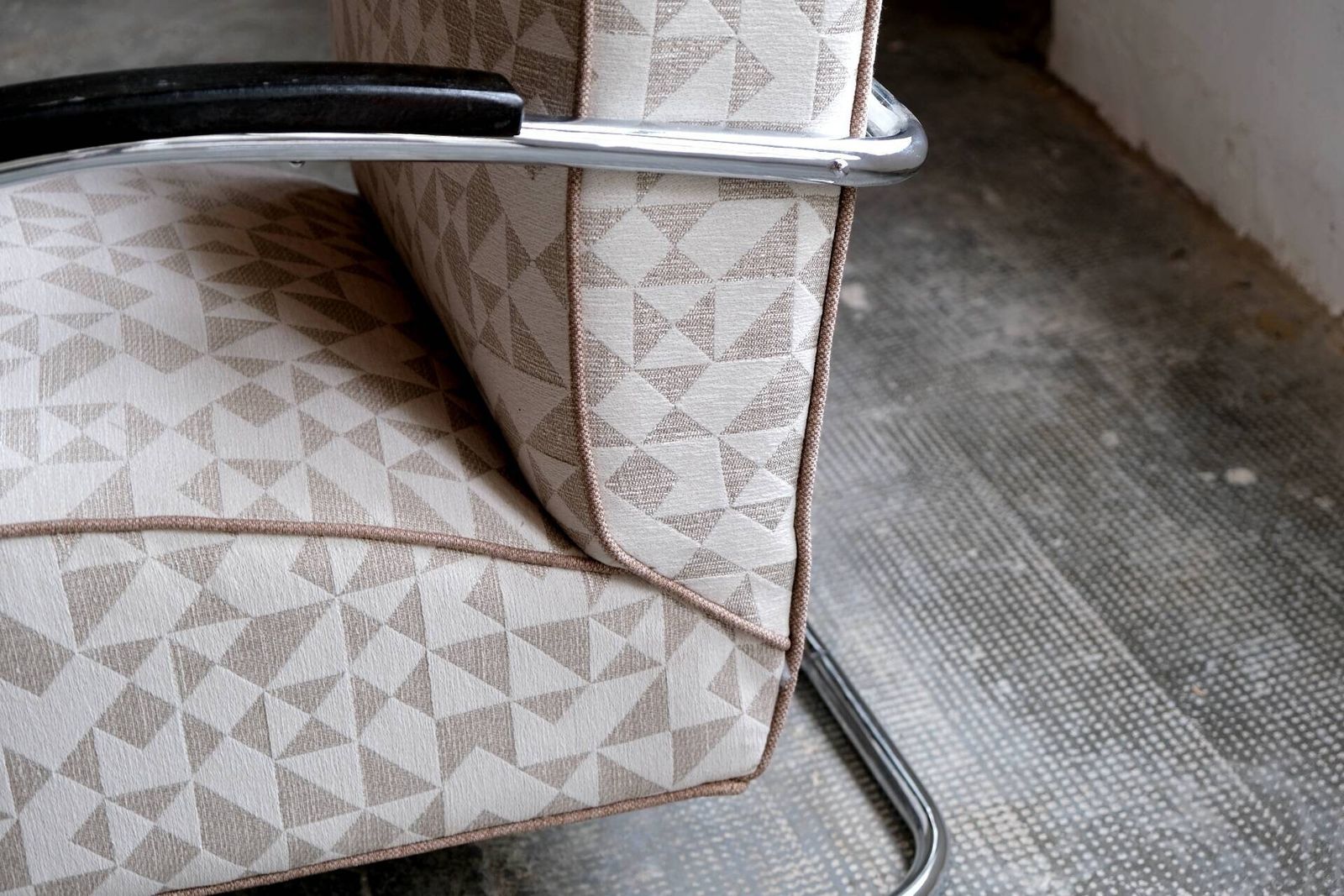 1 Of 2 Bauhaus Armchair Mücke Melder Famos Fn21 With New Fabric Cover photo buy