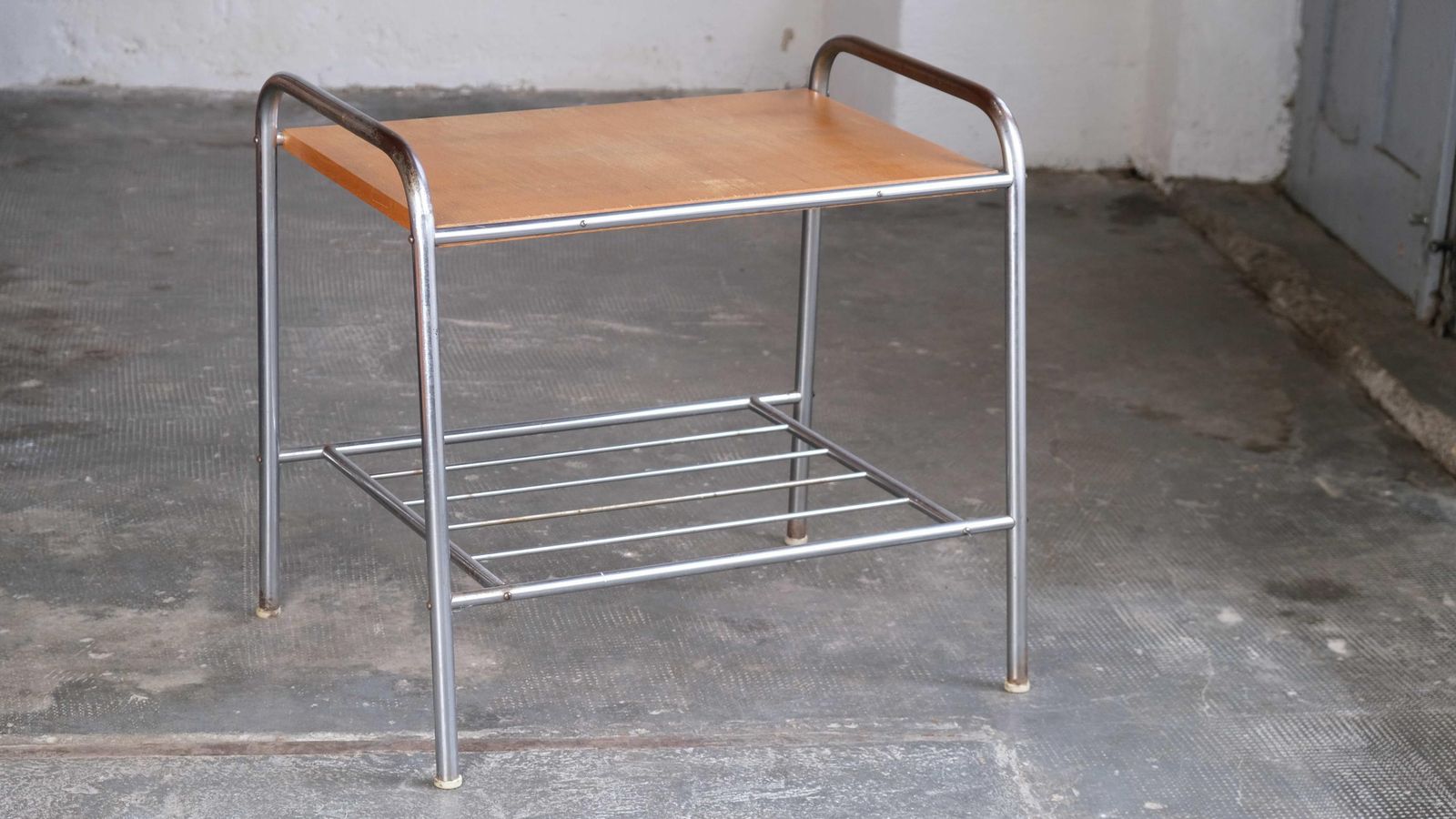 Bauhaus Shelf With Light Brown Wooden Shelf photo furniture