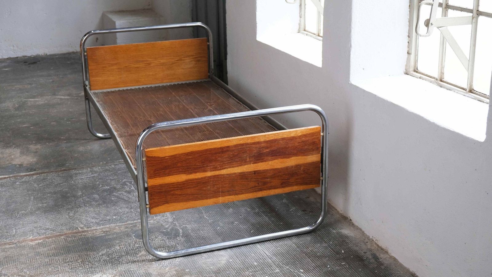 Bauhaus Bed Made Of Chrome Plated Steel Tubes (#1 Of 2) photo for sale