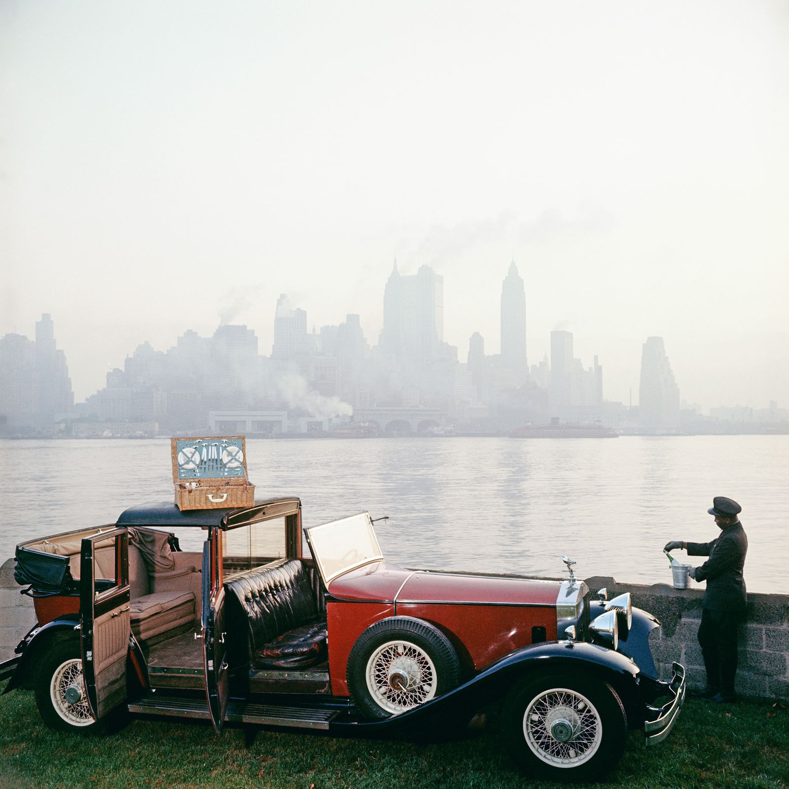 Slim Aarons 'New York Picnic' Archival Pigment Print Framed In Black