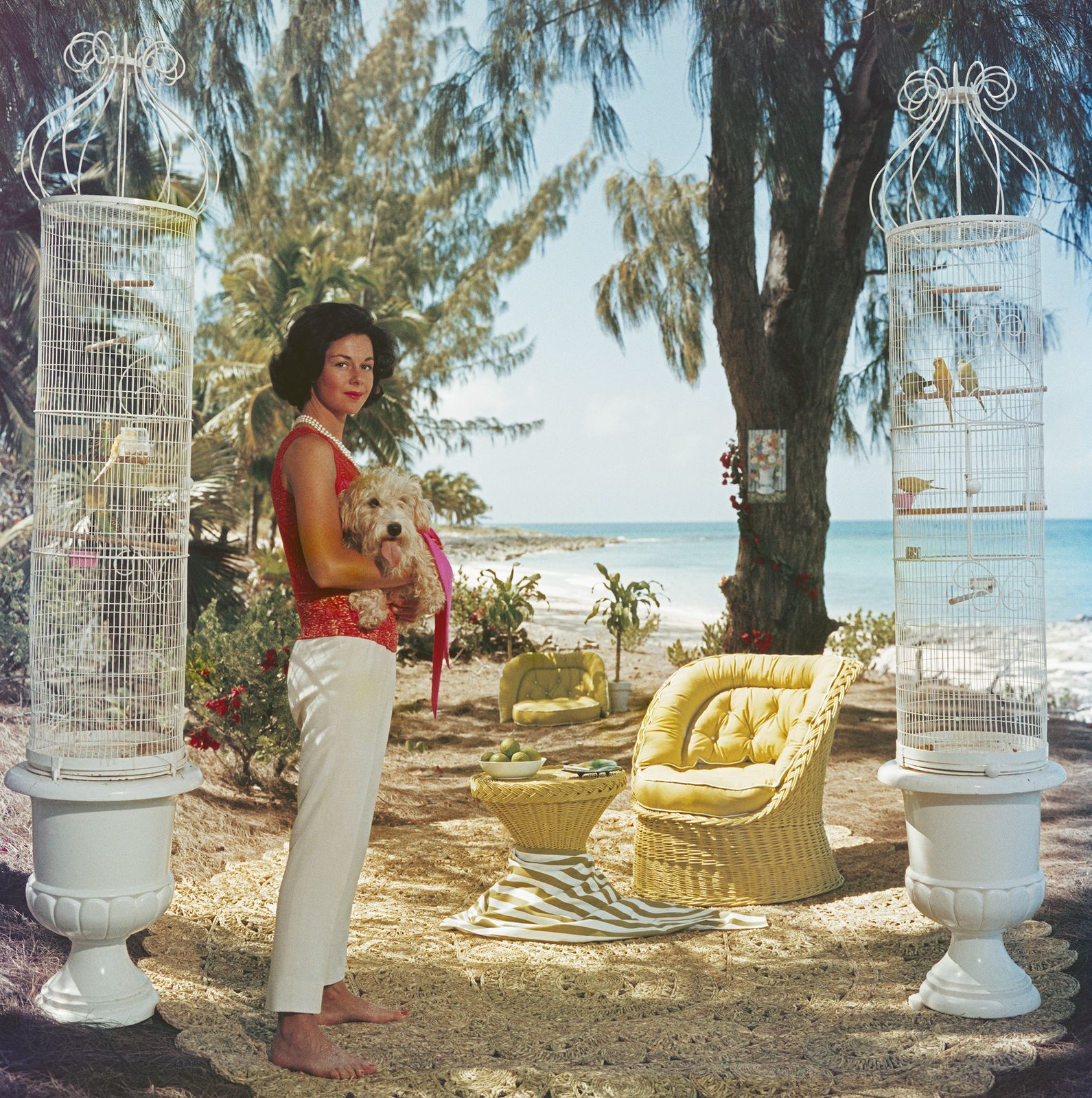 Slim Aarons 'Gloria Schiff' Archival Pigment Print Framed In Black