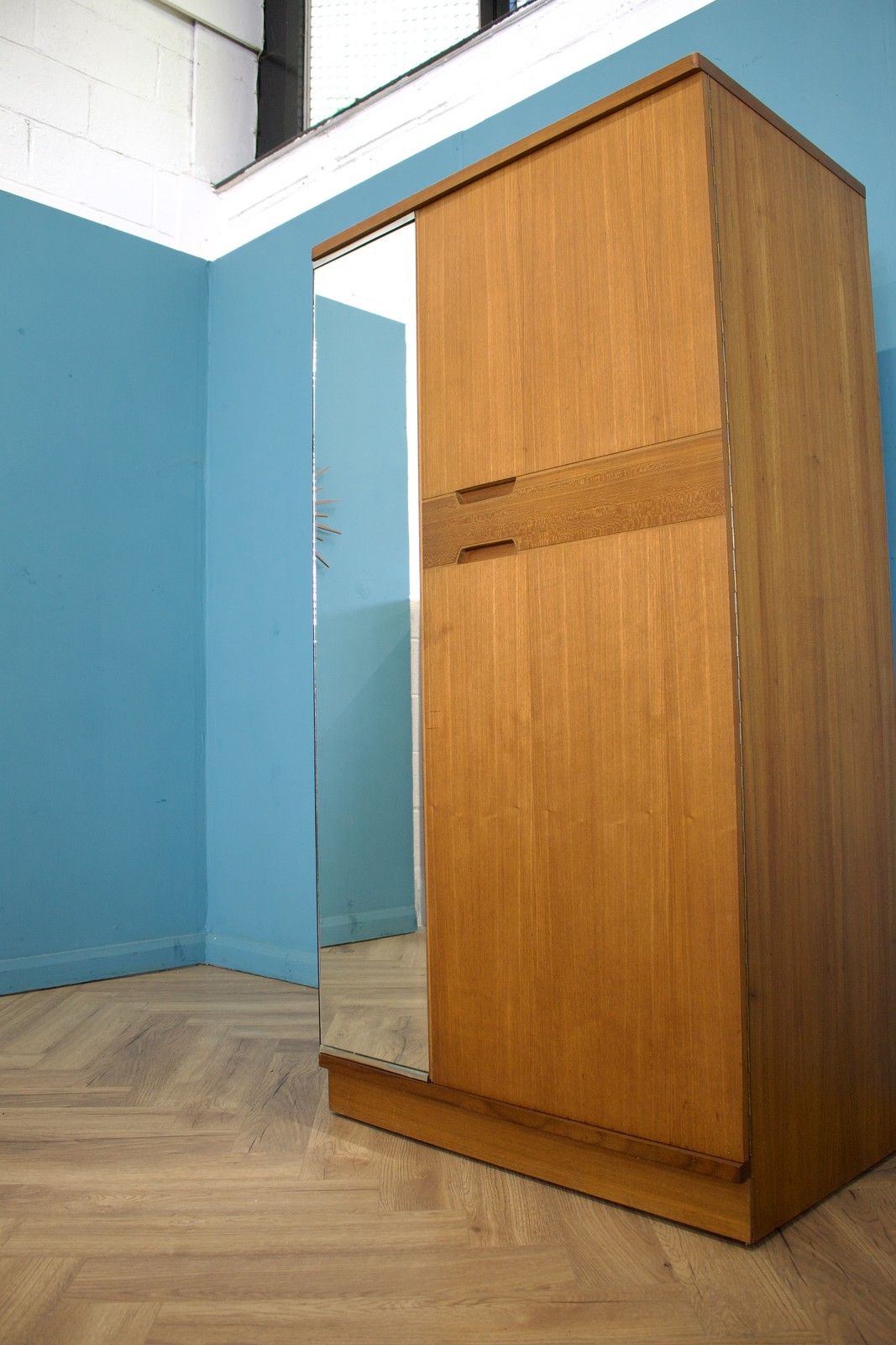 Mid Century Teak Wardrobe From Uniflex, 1960s  #1753 photo 599.0