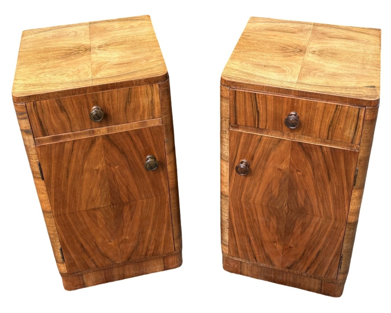 Art Deco Bedside Cabinets, 1930s photo for sale