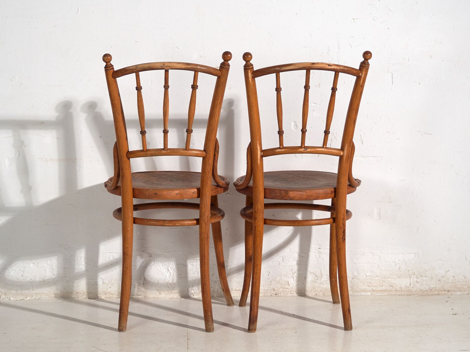 Antique Set Of 2 Bentwood Chairs – Central Europe, Circa 1900 photo 940.0