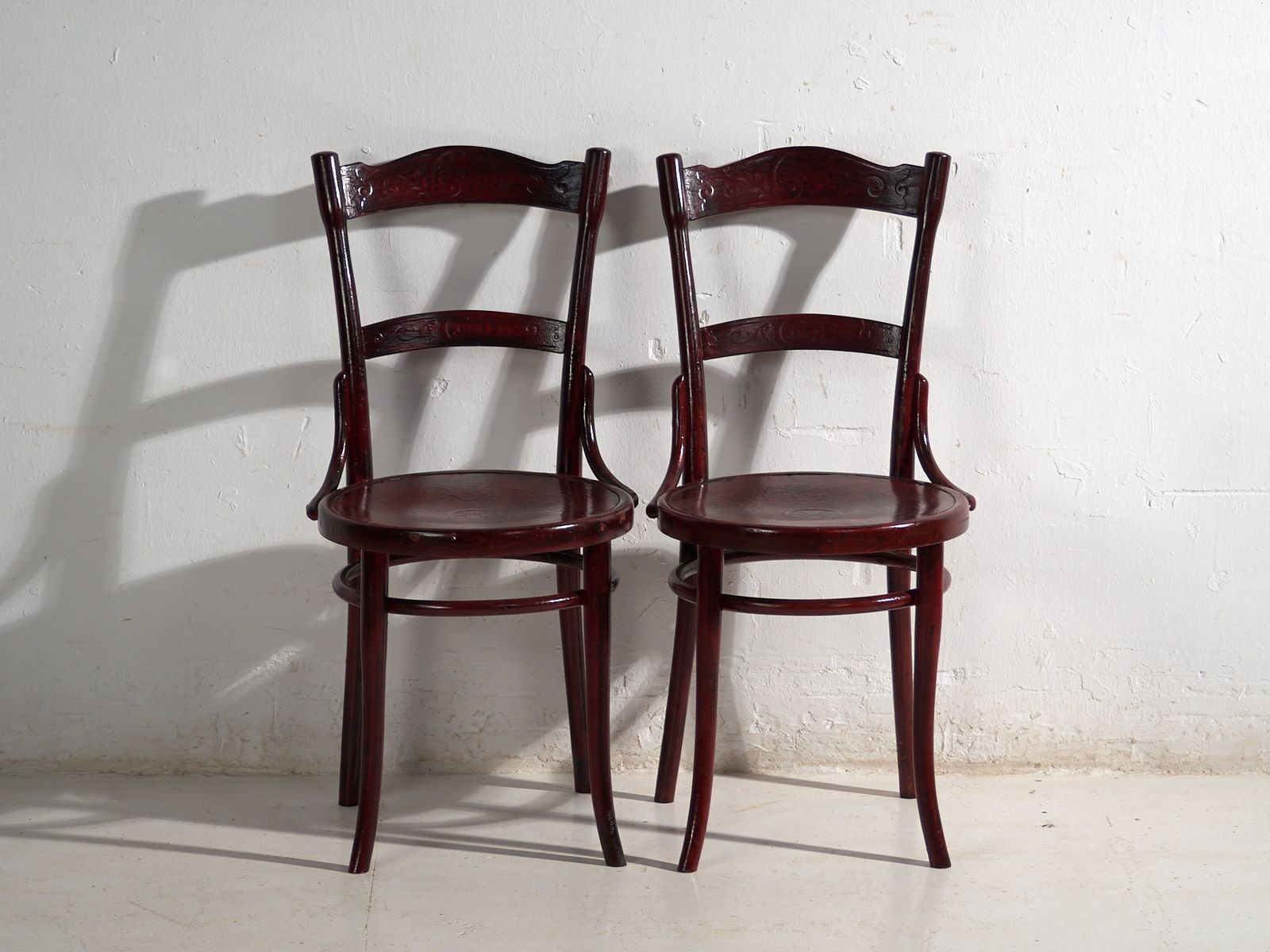 Antique Set Of 4 Bentwood Thonet Chairs – Central Europe, Circa 1900 photo Furniture