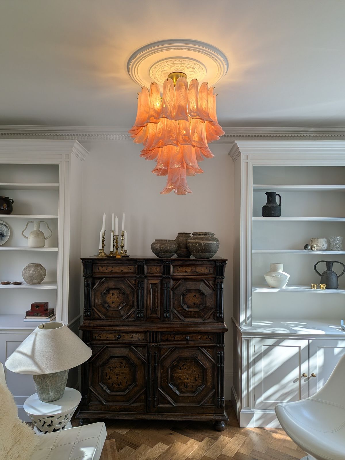 Murano Chandelier (Glass Part 50x65cm Chain: 1m Flexi ). Similar From Soho Home photo buy