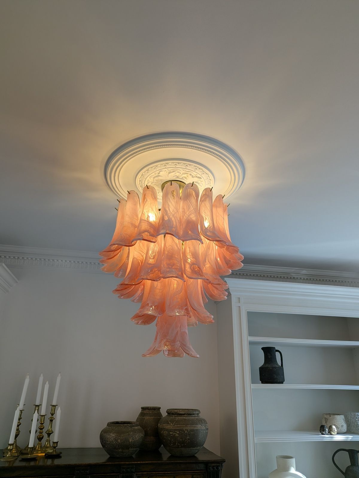 Murano Chandelier (Glass Part 50x65cm Chain: 1m Flexi ). Similar From Soho Home photo vintage