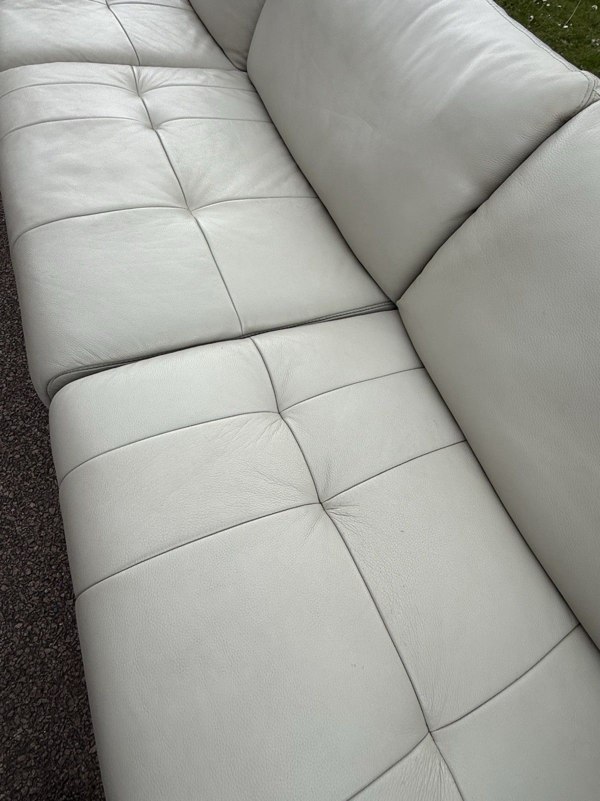 photo for sale Vintage Style Modular Leather Corner Sofa  1960s 70s Heals  Timothy Oulton Style