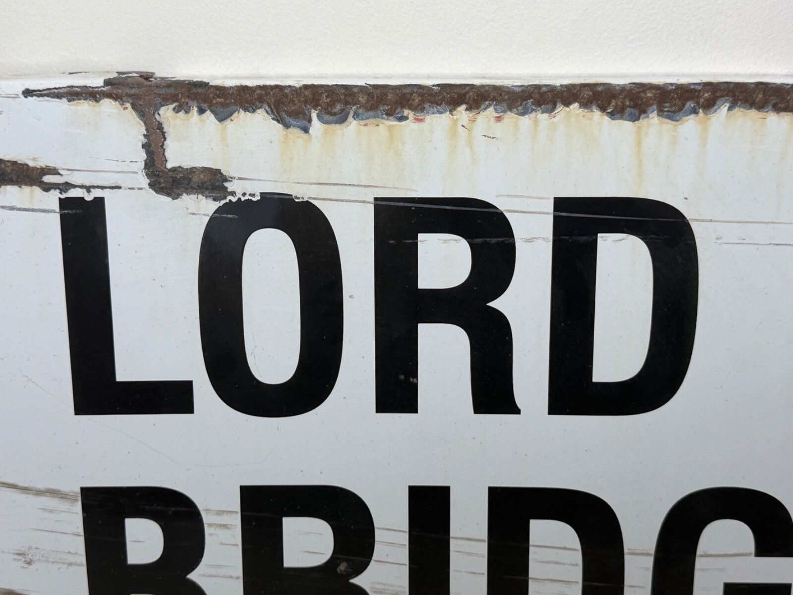 2000.0 Mid Century Lord Hill’s Bridge W2 Original City Of Westminster Enamel Street Sign Sir Misha Black Design photo