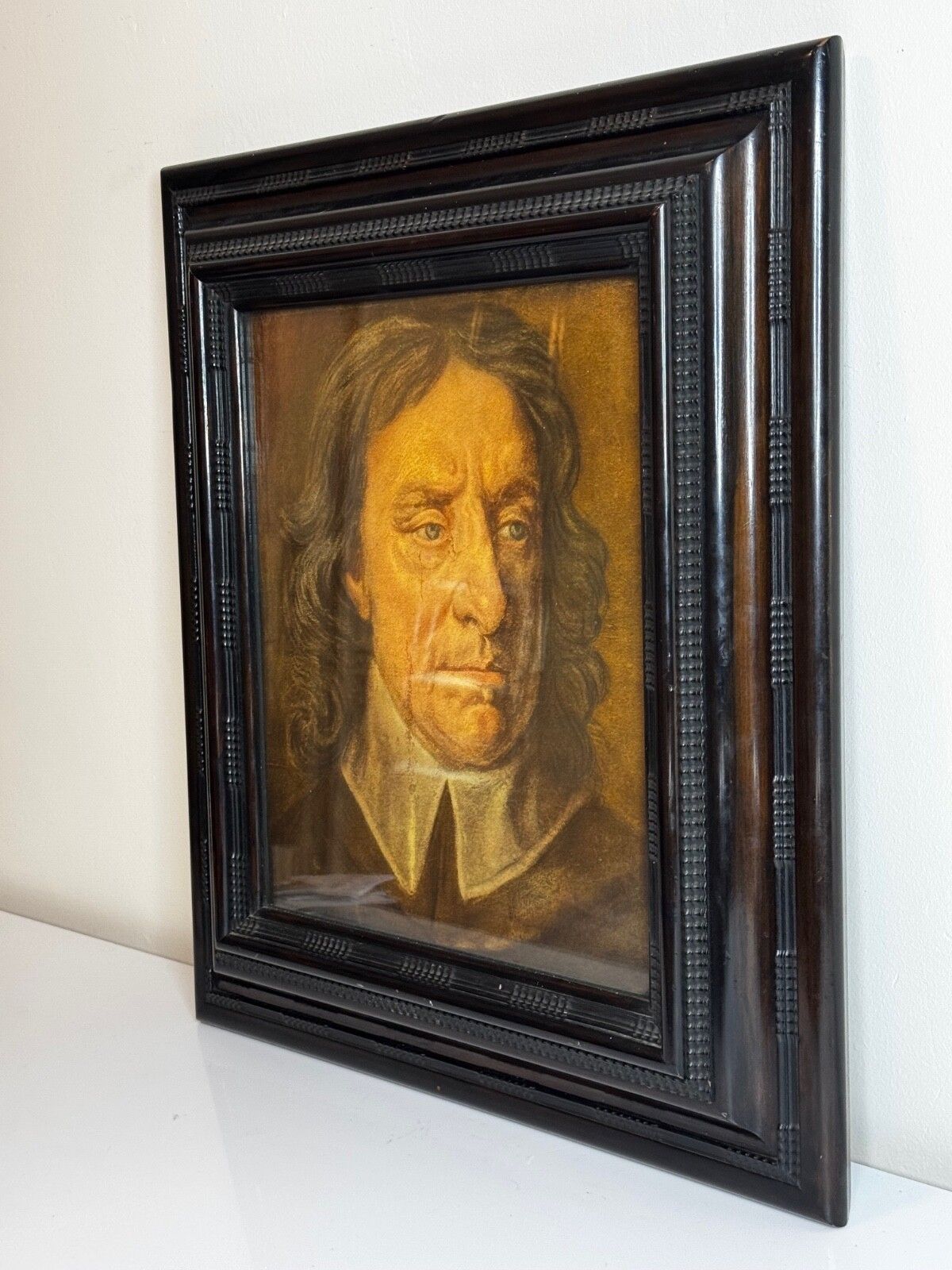 Historisch portret Lord Protector of England, puritein Oliver Cromwell, ingelijst photo vinterior