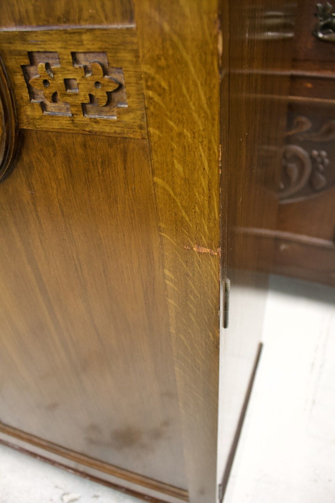 photo for sale Art Deco Oak Tallboy / Compactum The Valet, 1930s #1761