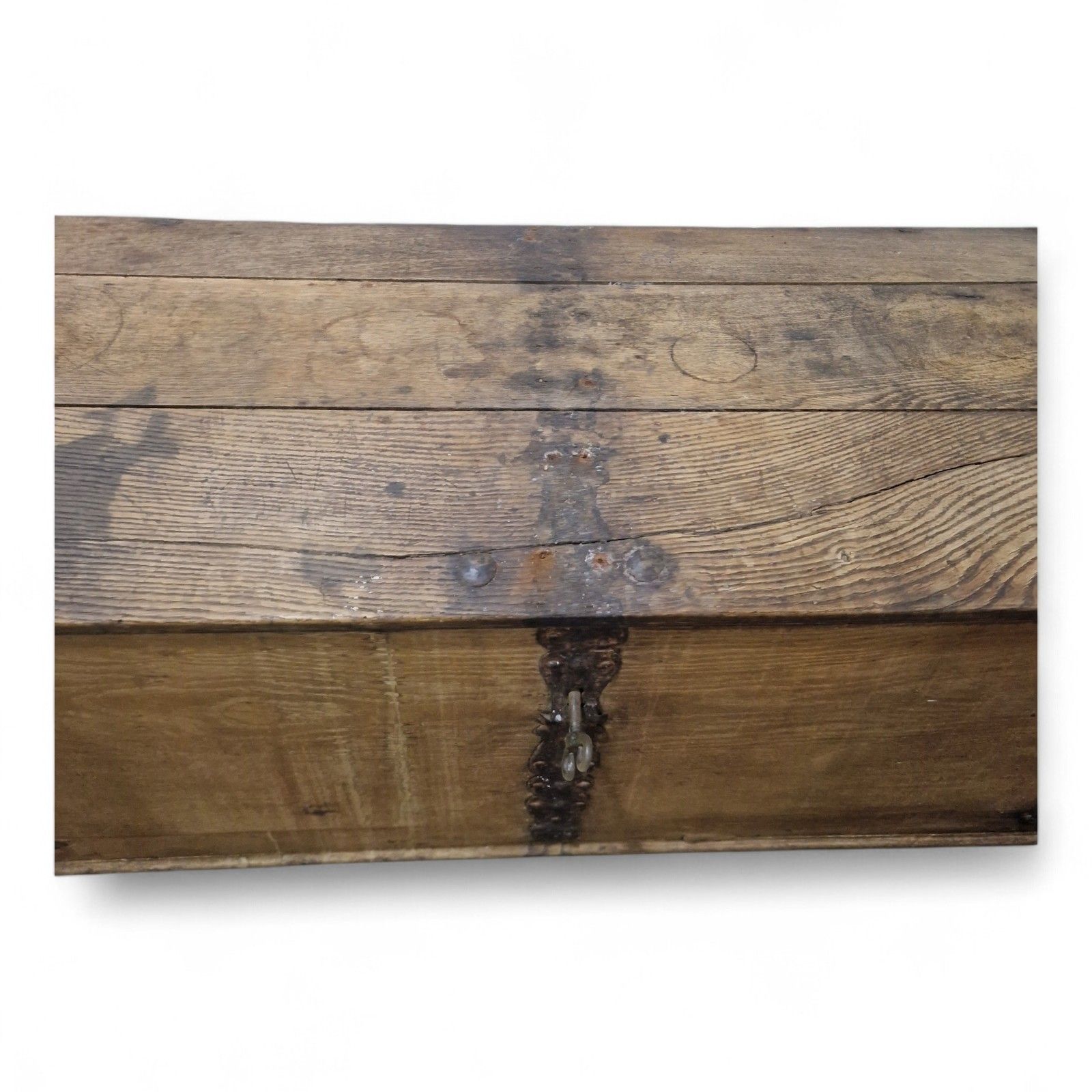 Continental Wooden Storage Chest Dome Top Rustic Coffer Blanket Box Large photo 195.0
