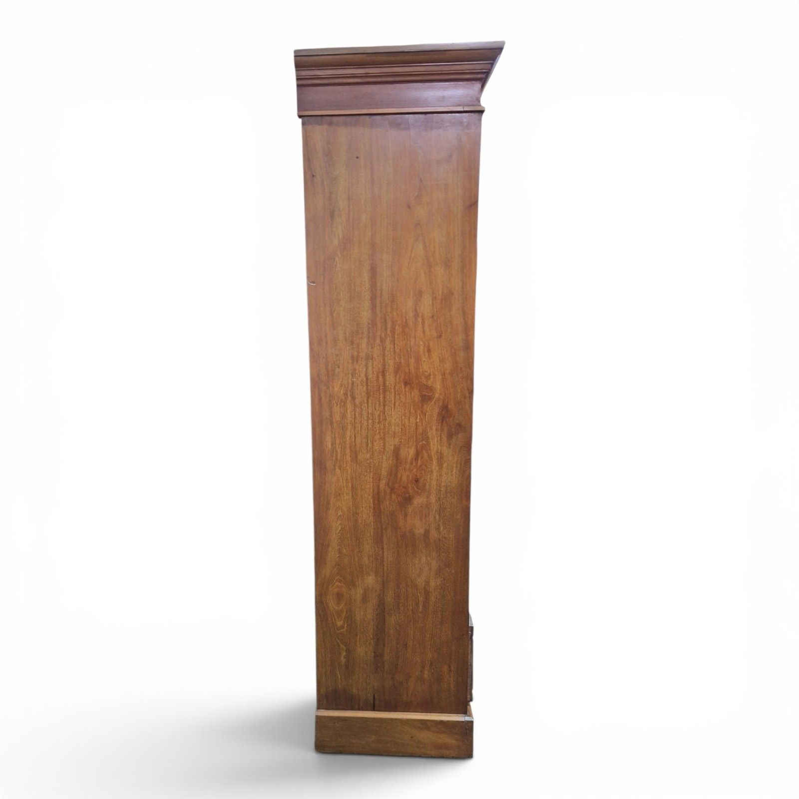 Furniture Antique Scottish Ash Wardrobe Mirror Door Antique Combination Armoire Victorian photo