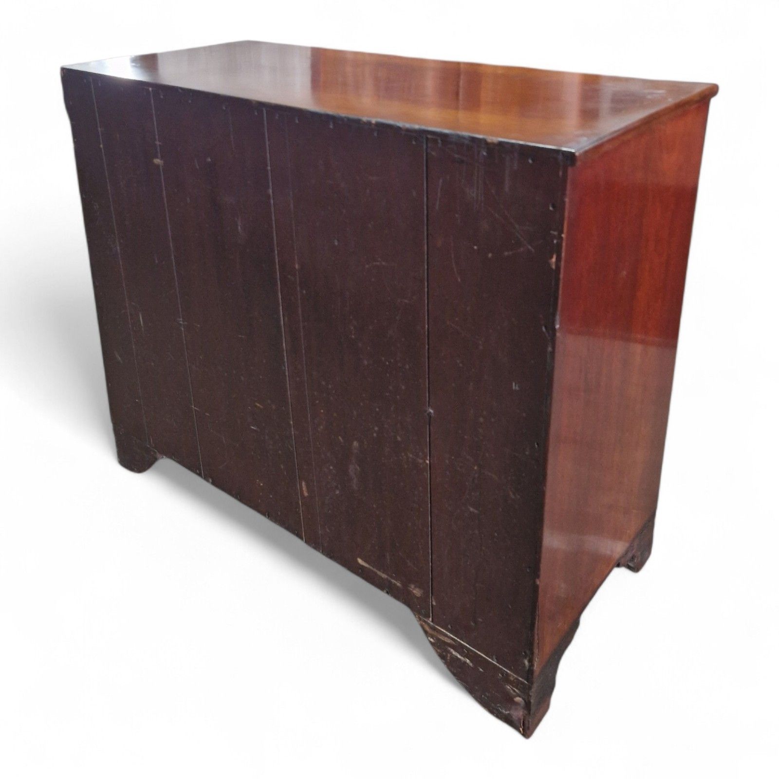 photo vinterior Antique Georgian Mahogany Chest Of Drawers Inlaid 6 Drawer Large Chest