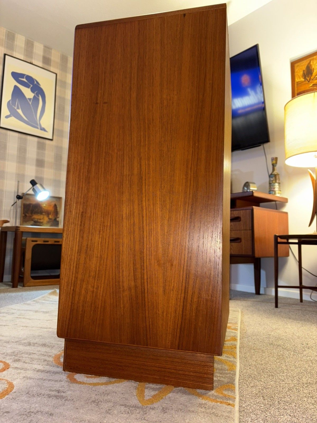 Mid Century G Plan Fresco Teak Chest Of Drawers Danish Style  Retro Mcm photo vintage