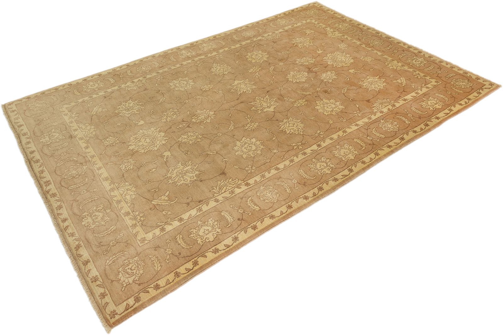 Modern Isfahan Rug, 315 × 202 Cm, Beige And Cream photo furniture