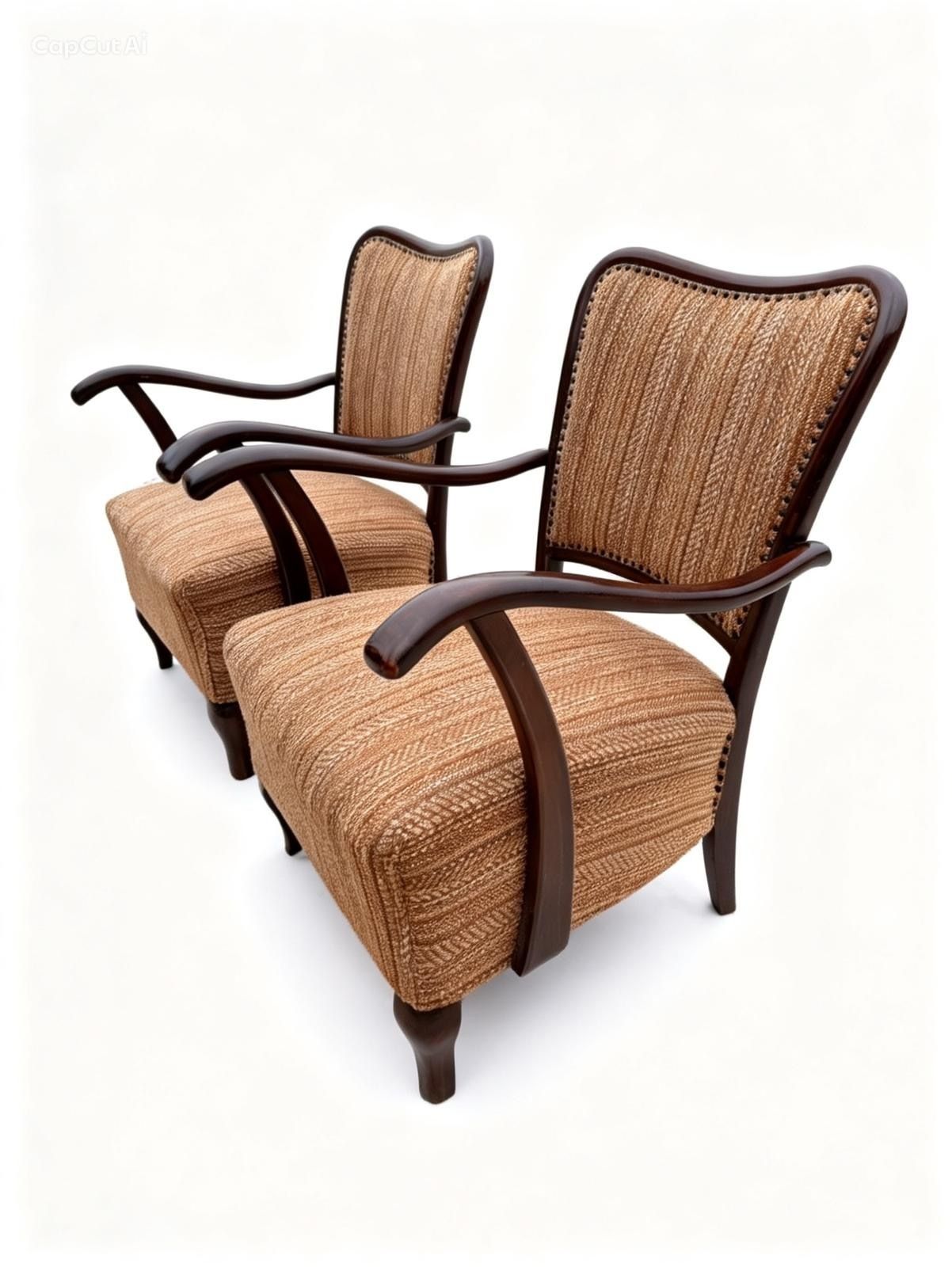 Pair Of Art Deco Armchairs In The Style Of Jindřich Halabala photo furniture