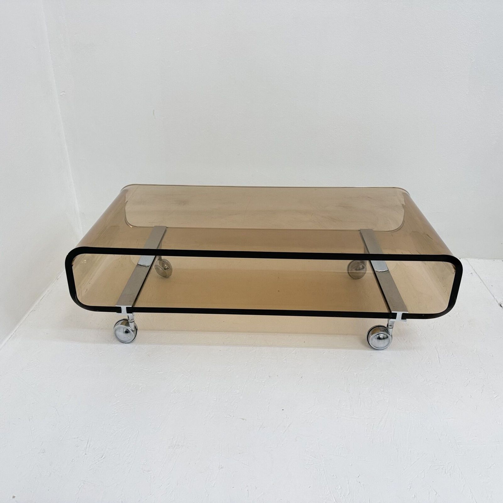 Mid Century Plexiglas Design Salontafel Van Michel Dumas Voor Roche Bobois, 1972 photo vinterior
