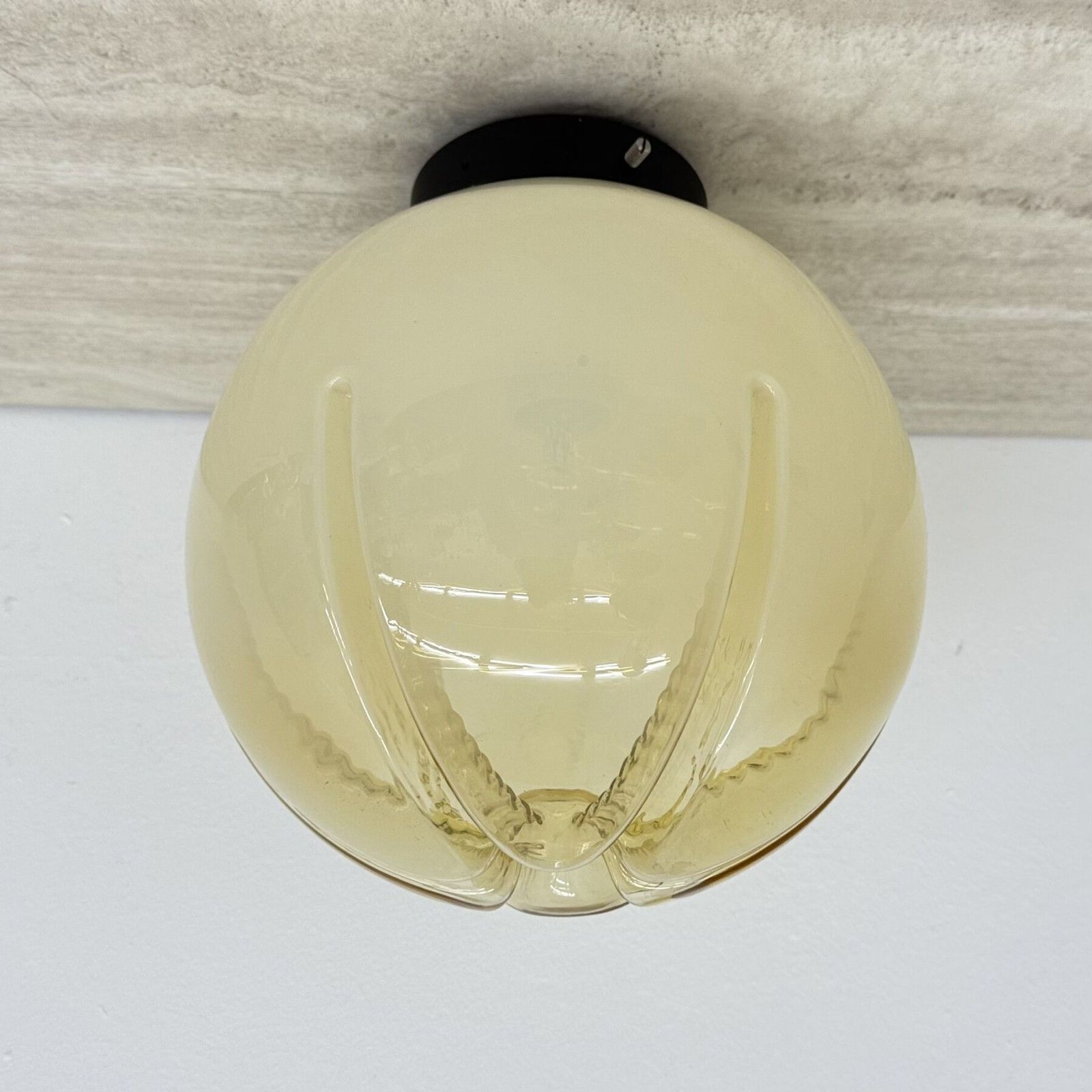 photo buy Mid-Century Italiaanse glazen plafondlamp, jaren 1970