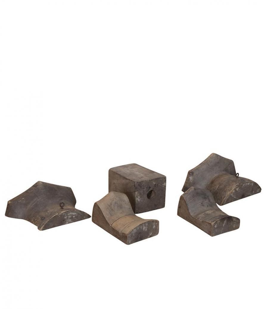 19th Century French Seven Piece Wooden Hat Mould In The Form Of A Torque photo Home Decor