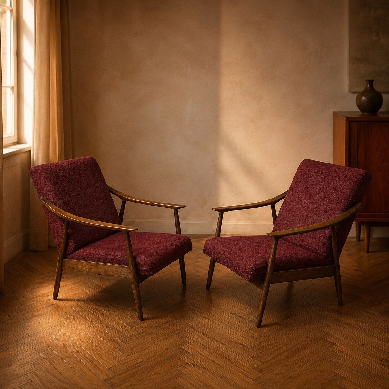 Mid Century Armchairs Ton 1960s Czech Republic (Set Of 2)