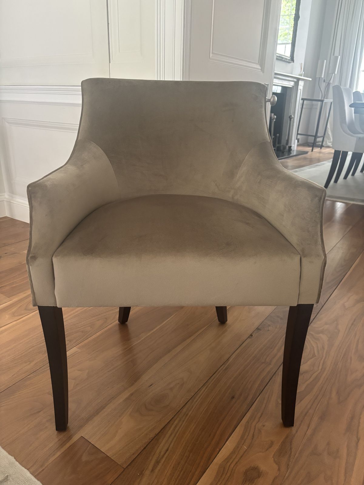 Brand New Velvet Upholstered Chairs (X4)