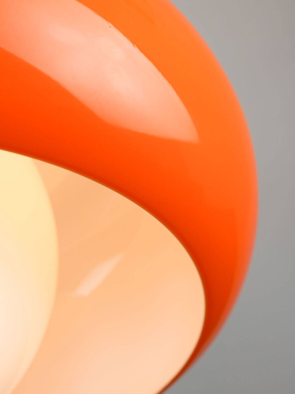 photo furniture Large Space Age Model Best Pendant From Guzzini In Orange, 1970s