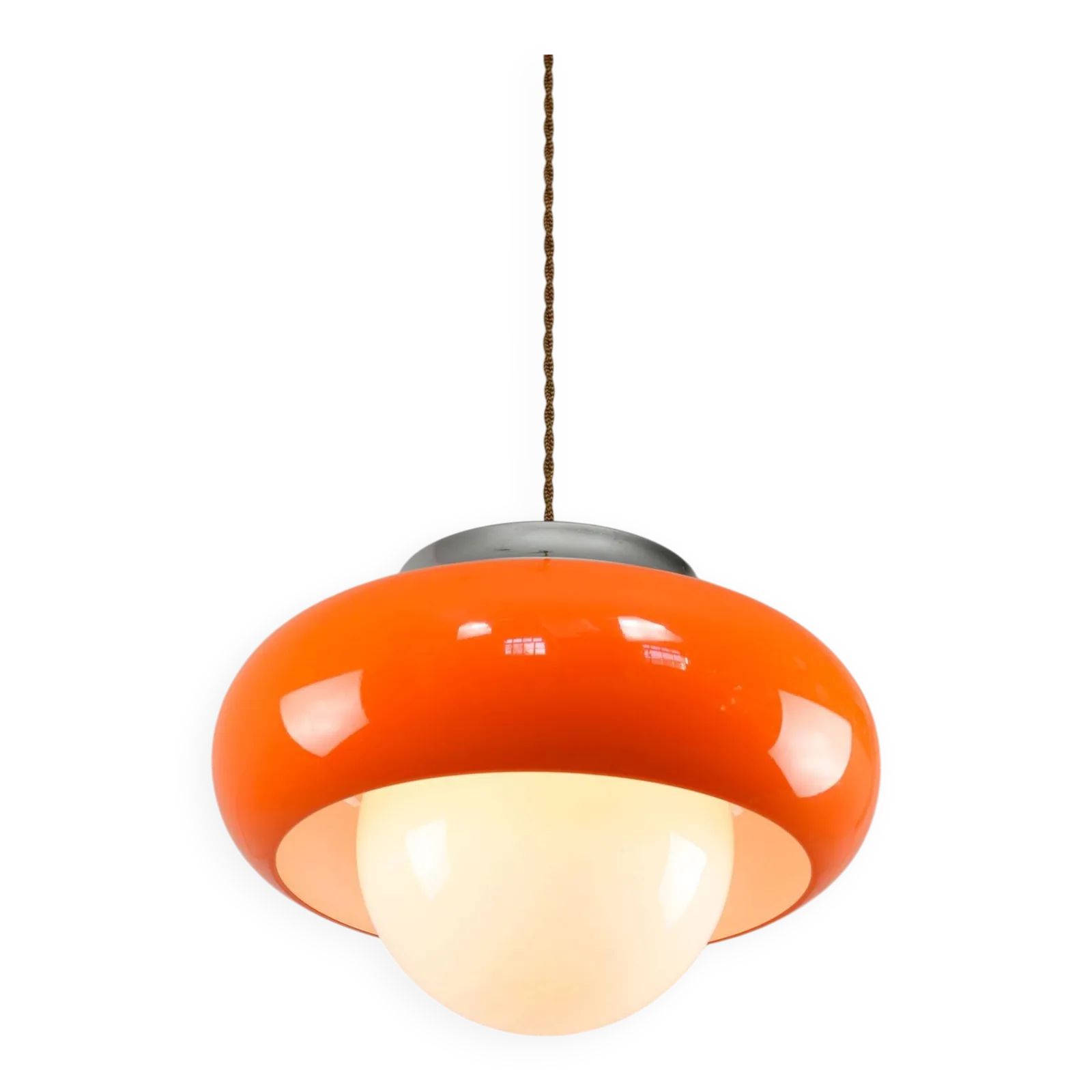 Space Age Model Best Hanglamp van Guzzini in Oranje, jaren 1970